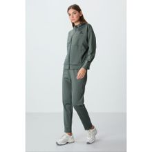 Tommy Life 95306 Kapüşonlu Gizli Cep Detaylı Standart Kalıp Çağla Kadın Eşofman Takımı