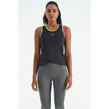 Tommy Life 97255 Siyah Logo Baskılı Biye Şeritli Standart Kalıp Kadın Spor Atlet