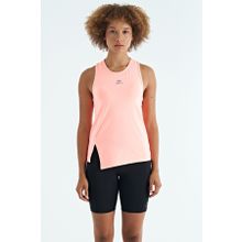 Tommy Life 97256 Yavruağzı Yırtmaç Detaylı O Yaka Sıfır Kollu Standart Kalıp Kadın Spor Atlet