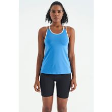 Tommy Life 97258 Saks Çift Askılı Sırt Detaylı Standart Kalıp Kadın Spor Atlet