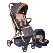 Tommybaby Mia Gold Kabin Boy Antrasit Travel Bebek Arabası