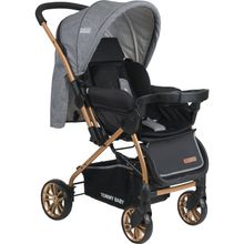 Tommybaby TB-980 Gri Gold Çift Yön Lüx Bebek Arabası Puset