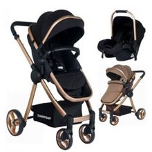 Tommybaby Toranto TRN-484 Travel Sistem Bebek Arabası +puset gold-siyah