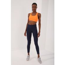 Tommylife 97120 Neon Oranj Sırt Detaylı Dar Kalıp U Yaka Kadın Spor Büstiyer