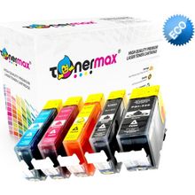 Tonermax Canon PGI-520BK / CLI-521 CMYK Muadil Kartuş Set