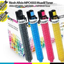 Tonermax MPC5503 / MPC6003 / MPC4504 / MPC5504 / MPC6004 Ricoh MPC4503 Muadil Toner Set