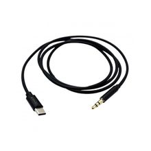 Tonex AX-04 Type-C to 3.5 mm Siyah AUX Audio Ses Kablosu