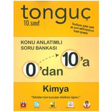 Tonguç Yayınları 0'dan 10'a 10.Sınıf Kimya Konu Anlatımlı Soru Bankası