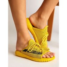 Tonny Black TBTR-0_141 Sarı Unisex Triko Özel Üretim Terlik