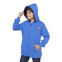 Toontoy Erkek Çocuk Baskılı Kapşonlu Hırka Saks 13-14 YAŞ