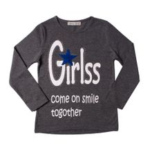Toontoy Girls Taşlı Pullu Nakışlı Kız Çocuk Sweatshirt