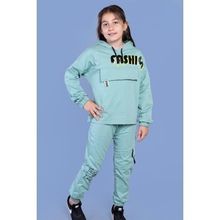 Toontoy Kız Çocuk Kapüşonlu Baskılı Eşofman Takımı