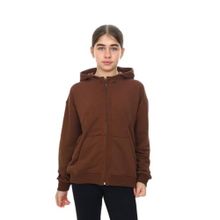 Toontoy Kız Çocuk Kapüşonlu Hırka Kahverengi 12-13 YAŞ