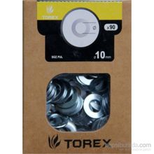 Torex DIN-125 M10 10 mm 90 Adet Düz Pul