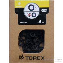 Torex DIN-6798 M6 6 mm 250 Adet Tırtıllı Pul