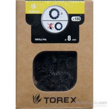 Torex DIN-6798 M8 8 mm 180 Adet Tırtıllı Pul