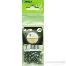 Torex DIN 7505 4x20 mm 30lu Sunta Vidası