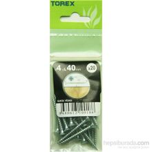 Torex DIN 7505 4x40 mm 20li Sunta Vidası