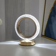 Torima LW-24 Dekoratif Şarjlı Yuvarlak Kristal Elmas Masa Lambası Akrilik Led Gece Lambası