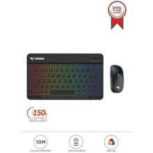 Torima TMK-09 Siyah RGB Kablosuz Klavye Mouse Seti