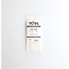 Tork 2.5x150 Beyaz 100 Adet Kablo Bağı