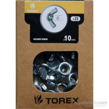 Toros DIN315 22 Adet 10 mm Kelebek Somun