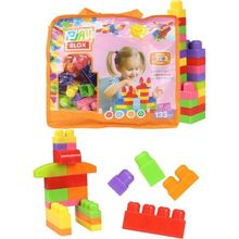 ToruToys 2984 Play Blox Çantalı Parlak Renkler 133 Parça Mega Blok Seti