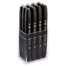 Touch Twin Marker 1101201 Sıcak Griler 12'li Marker Set
