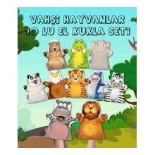 Tox 10 Parça Vahşi Hayvanlar El Kukla Set Eğitici Oyuncak