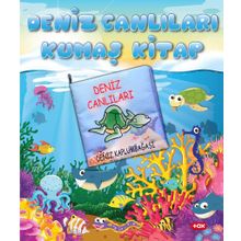 Tox Deniz Canlıları Kumaş Sessiz Kitap Bez Kitap Yumuşak Ve Hışırtılı Eğitici Oyuncak