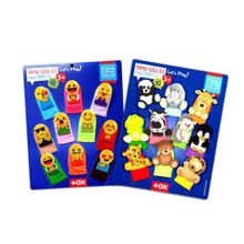 Tox Emojiler ve Vahşi Hayvanlar T106 T781 2 Set 20 Parça Parmak Kukla