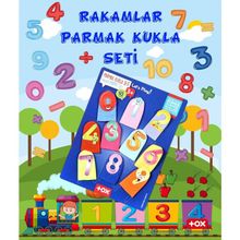 Tox T64-1 Rakamlar 10 Parça Parmak Kukla Eğitici Oyuncak