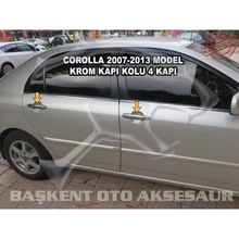 Toyota Corolla 2007 2013 Paslanmaz Çelik 4 Kapı Krom Kapı Kolu