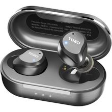 Tozo NC9 Pro ANC ve ENC Gürültü Engelleme Bluetooth 5.3 Kablosuz TWS Siyah Kulaklık