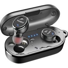 Tozo T10S Çağrı Gürültü Engelleyici Özellikli Ultra Hafif Ipx8 Su Geçirmez Bluetooth 5.2 Kablosuz Kulaklık - Siyah