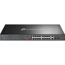 TP-Link Omada DS1018GMP 16 Port Gigabit + 2x1GB RJ45/SFP Combo 250W 250 mt PoE Mesafe Metal Rackmount Kasa Switch