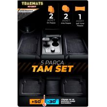 Trakmats Nissan Juke 2012 Universal Yeni Üretim 4D Siyah ADK Oto Havuzlu Paspas