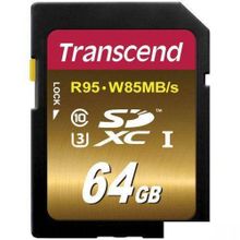 Transcend SDXC UHSI U3X 64 GB 95/85Mb/S Hafıza Kartı