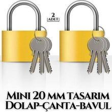 Transformacion 718880 Mini 20 mm 2 Adet Dolap Çanta Bavul Kilidi