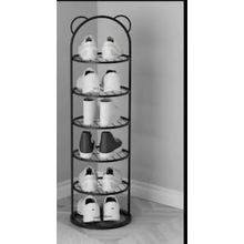 Trendesk Metal Cok Amacli Raf 6 Katli Siyah Ayakkabilik 105*30*14