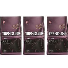 Trendline Biftekli 3x1 kg Yetişkin Köpek Maması