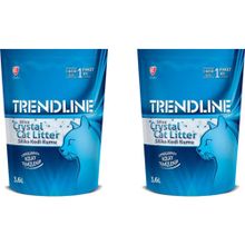 Trendline Süper Emici Tozsuz Silika Kristal 6x3,6 lt Kedi Kumu
