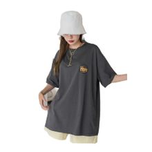 TrendSeninle Logo Baskılı Hope Füme Kadın T-shirt
