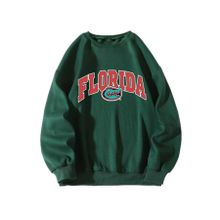 Trendseninle Timsah Baskılı Yeşil Oversize Kadın Sweatshirt