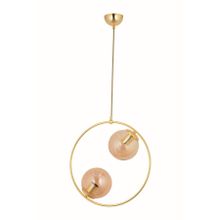 Trendylight Daire 2'li Gold Sarkıt Avize