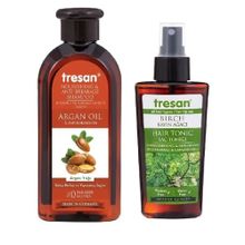 Tresan Argan Yağı Besleyici Kırılma Karşıtı Bakım 300 ml Şampuanı + Kayın Ağacı 125 ml Saç Toniği