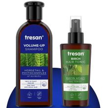 Tresan At Kuyruğu Hacimlendirici Bakım 300 ml Şampuan+Kayın Ağacı Özlü 125 ml Saç Toniği