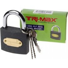 TRI-MAX ASMA KİLİT 50 MM GRİ MK2325