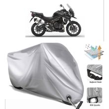 Triumph Tiger 1200 XRX Siyah Arka Çanta Uyumsuz Ultra Kalın Su Geçirmez Motor Brandası