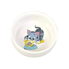 Trixie 0.3 lt 11 cm Kahverengi Kedi Seramik Mama Su Kabı